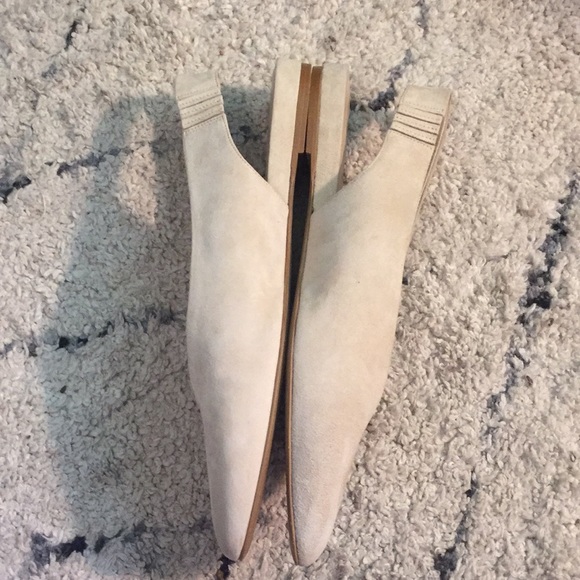 Everlane V beige suede slingback flats 10.5 - Picture 5 of 9